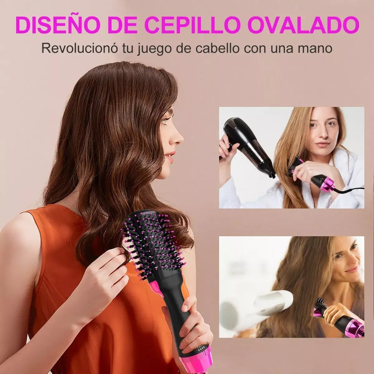 Cepillo Secador Alisador 4 En 1 SYNCRA®