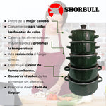 Juego de Olla Porcelanizado Shorbull®