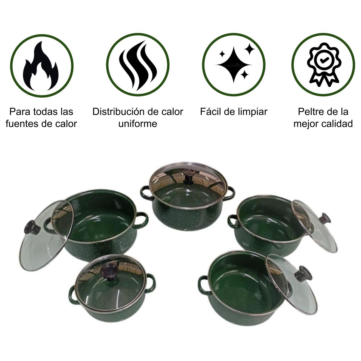 Juego de Olla Porcelanizado Shorbull®