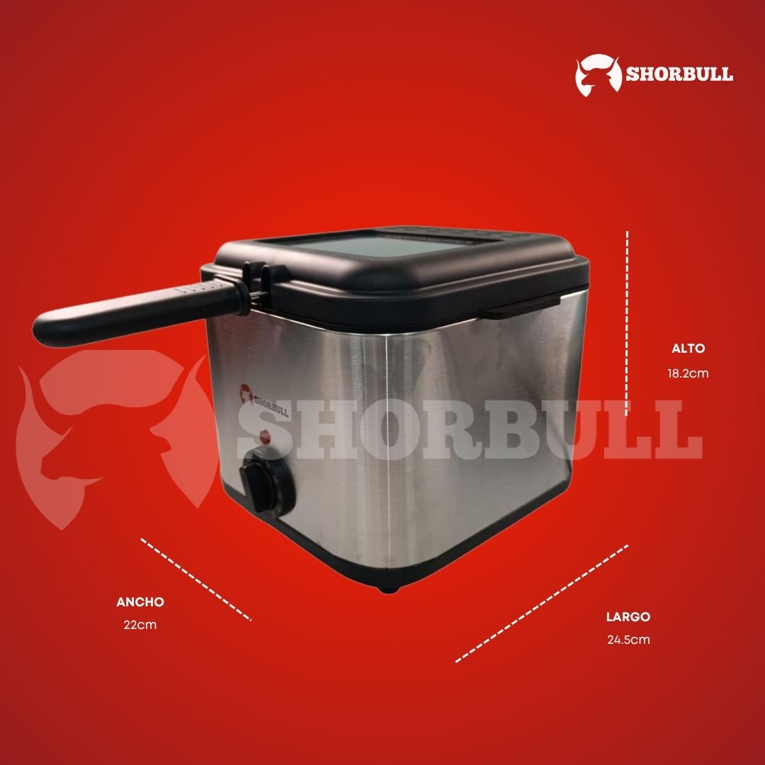Freidora Eléctrica SHORBULL 2.5L®