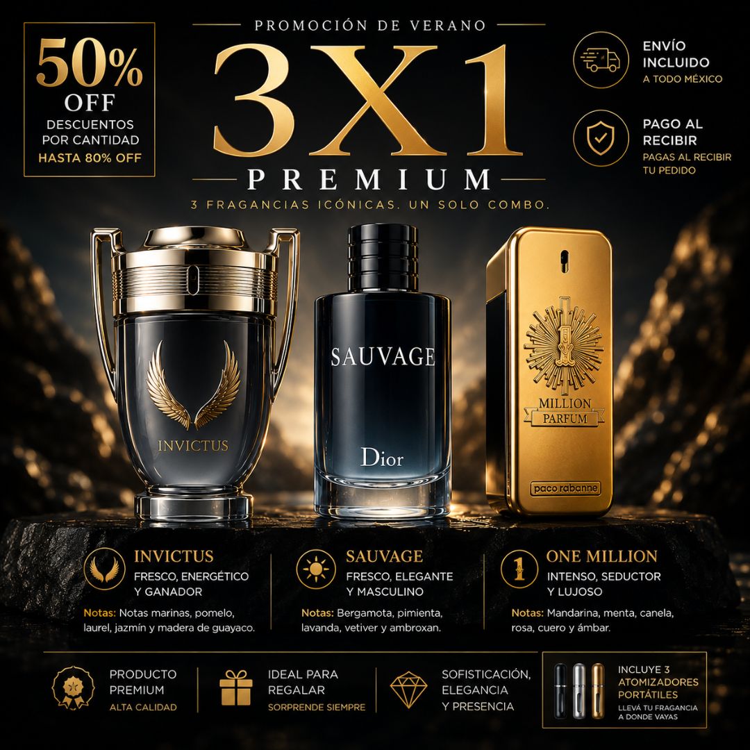 PERFUMES 3X1 PREMIUM SYNCRA®