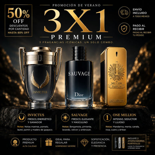 PERFUMES 3X1 PREMIUM SYNCRA®