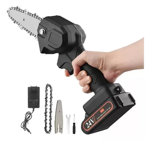 Mini Motosierra Recargable Electrica