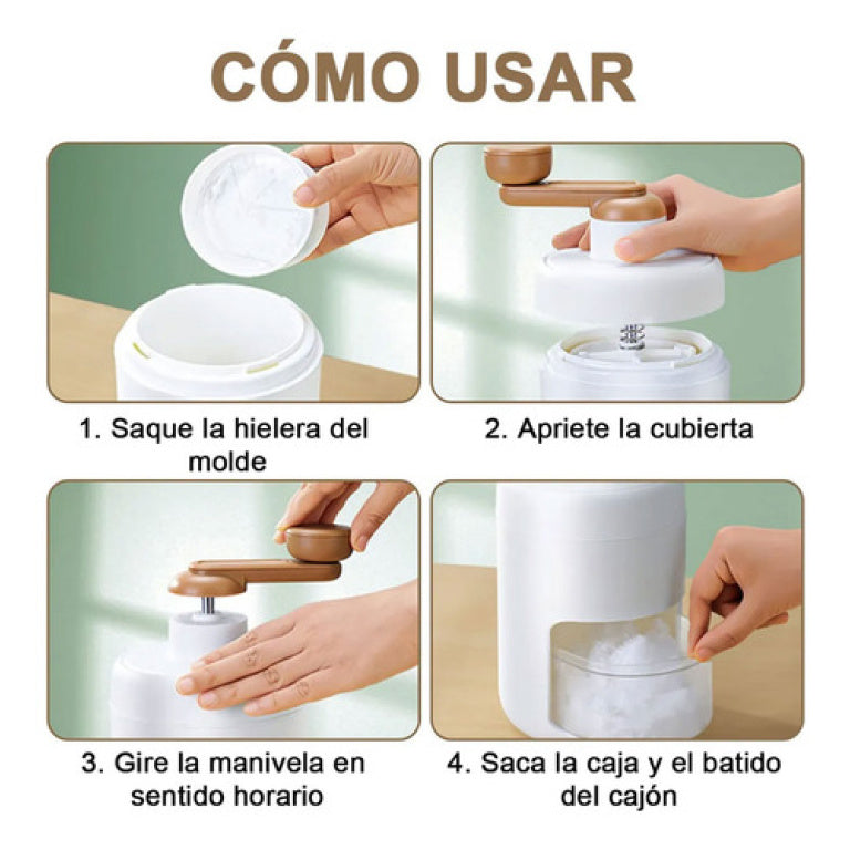Maquina trituradora picadora de hielo portátil hogar
