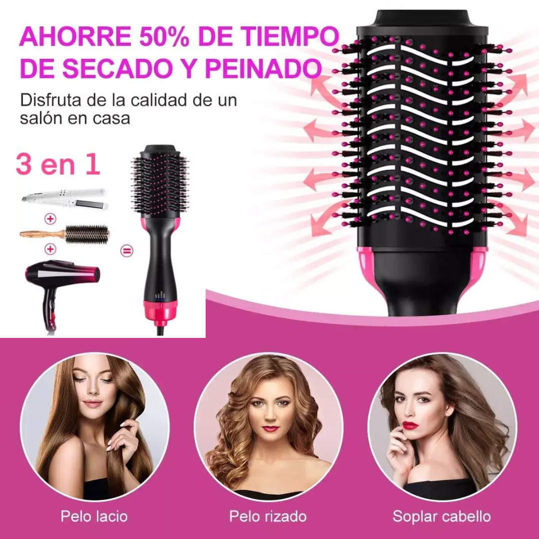 Cepillo Secador Alisador 4 En 1 SYNCRA®