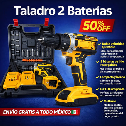 Taladro Inalámbrico 48V Doble Batería PREMIUM©